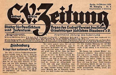 C,V, Zeitung Cover