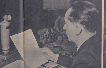 Goebbels at a microphone