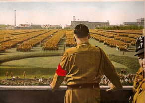 Hitler at a mass meeting