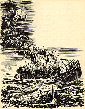 Sinking British Ship