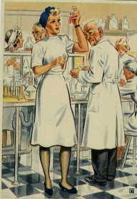 Women Working  for you postcard