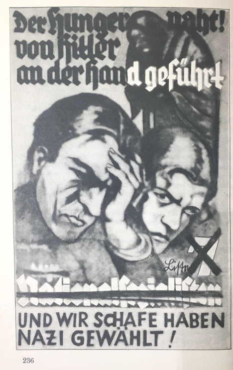 Socialst imitation of Nazi poster