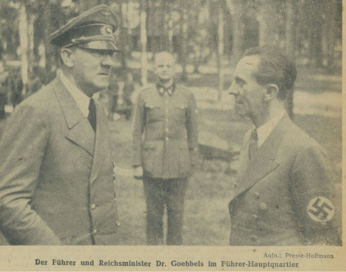 Hitler and Goebbels