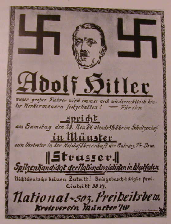 DIN A2 Plakat SPD Eiserne Front gegen Hitler-Barone Gegen Nazis 1920er Poster 