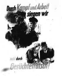 Nazi anti-gossip poster