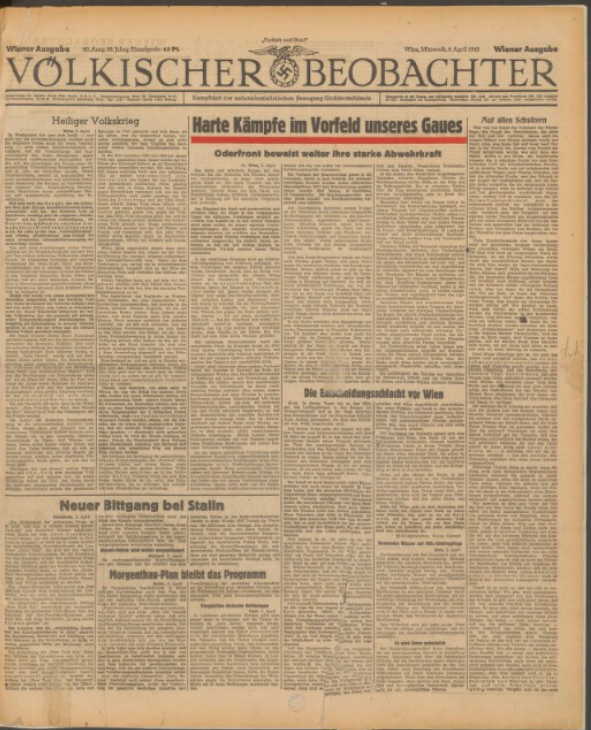 Völkischer Beobachter 4 May 1945